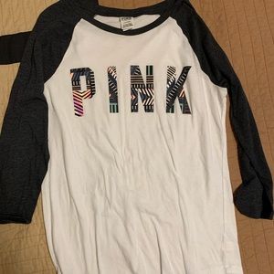 PINK Baseball 3/4 sleeve